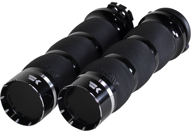 KHROME WERKS Grips - Tracer - Air Tracer - Cable - Black 500210 - PartsOutlet.com.au