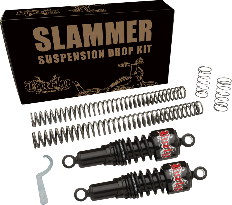 BURLY BRAND Suspension Kit - Slammer - Black - Honda Rebel 2021-2022 - B28-1007B - PartsOutlet.com.au