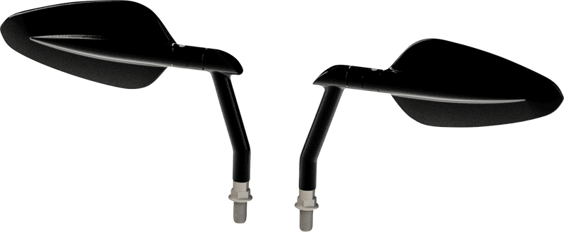 BURLY BRAND Mirrors - Radar - Side View - Oval - Black B16-1502B - PartsOutlet.com.au