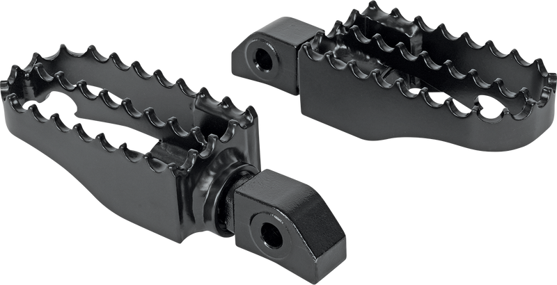 BURLY BRAND MX Footpegs - Passenger - Black - Honda Rebel '21-'24 - B13-1201B - PartsOutlet.com.au
