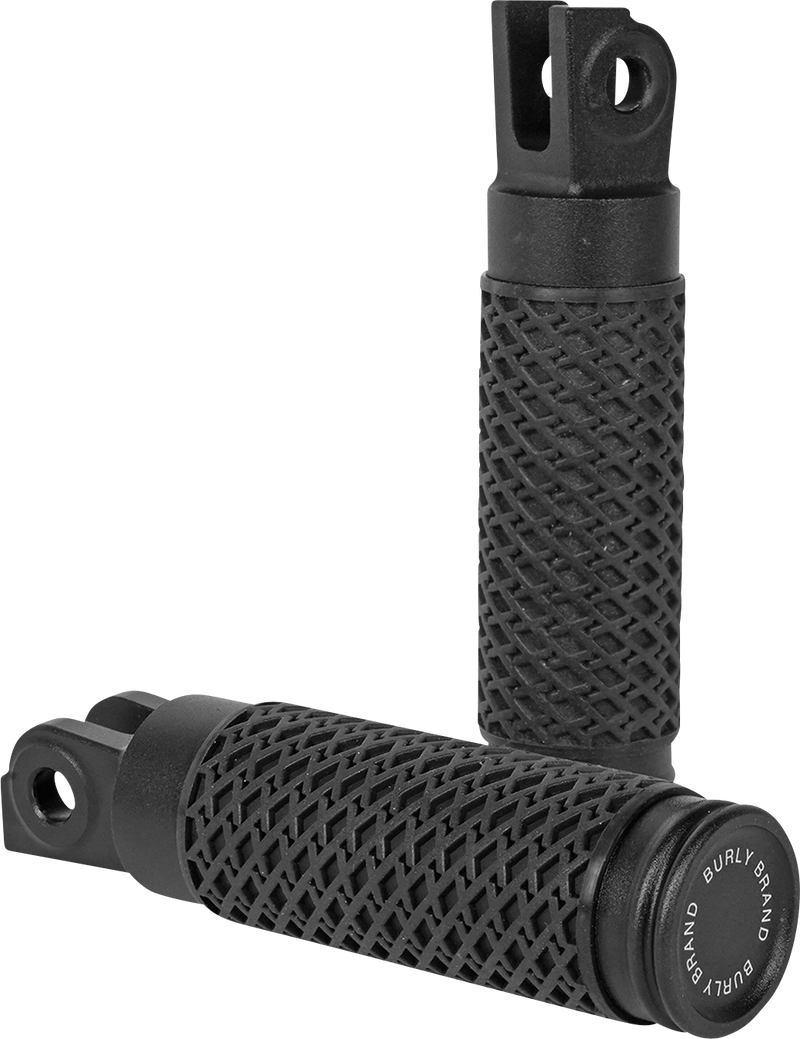 BURLY BRAND Slash Cut - Rider Footpegs - Black - Honda '21-'24 - B13-1204B - PartsOutlet.com.au