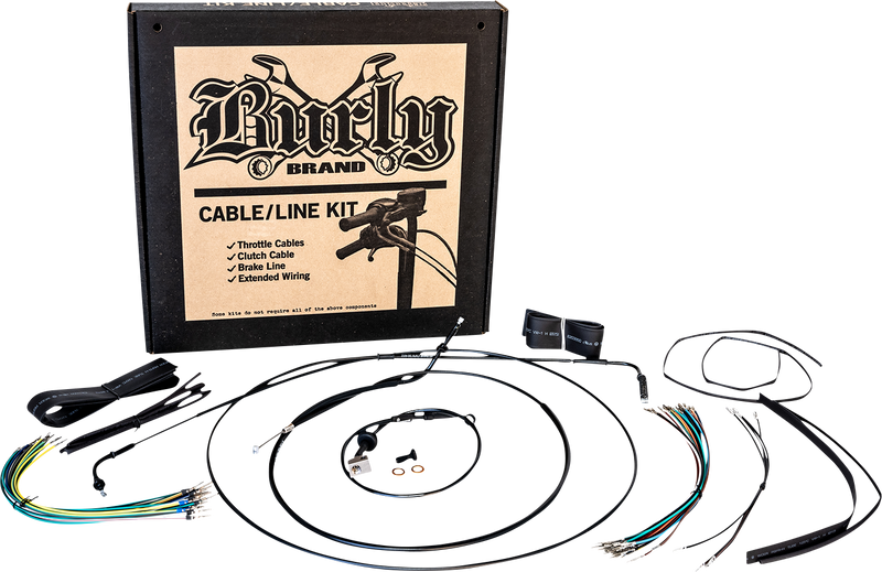BURLY BRAND Control Kit - 12" Ape Hanger - Honda Rebel '21-'22 - B30-1307