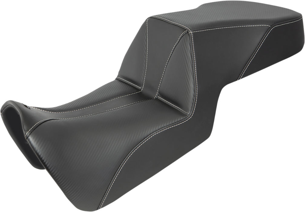 SADDLEMEN Pan America Adventure Tour Seat 2021-2023 - Carbon Fiber/Whisper Black - Low 821-34-201 - PartsOutlet.com.au