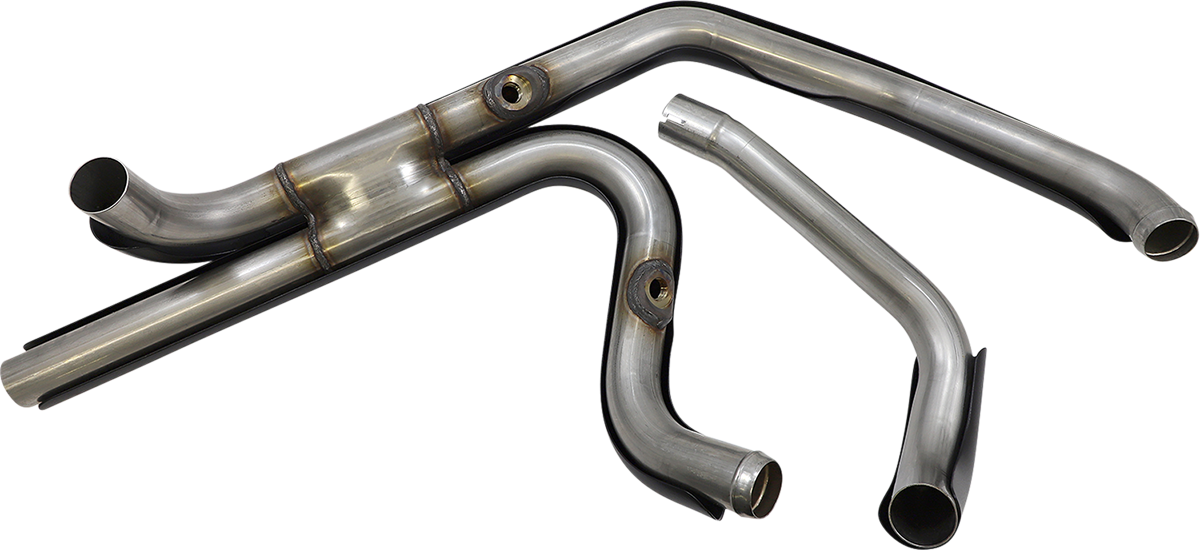 S&S CYCLE EL DORADO EXHAUST SYSTEM for 2009–2016 TOURING MODELS–Black with Black Highlight Machined Tracer End Cap 550-0680B