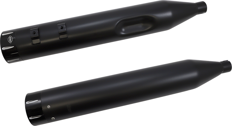 S&S CYCLE EL DORADO EXHAUST SYSTEM for 2009–2016 TOURING MODELS–Black with Black Highlight Machined Tracer End Cap 550-0680B - PartsOutlet.com.au
