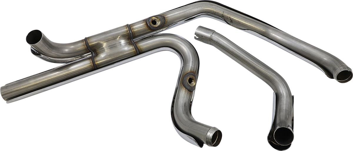 S&S CYCLE EL DORADO EXHAUST SYSTEM for 2009–2016 TOURING MODELS–Chrome with Black Tracer End Cap 550-0678B - PartsOutlet.com.au