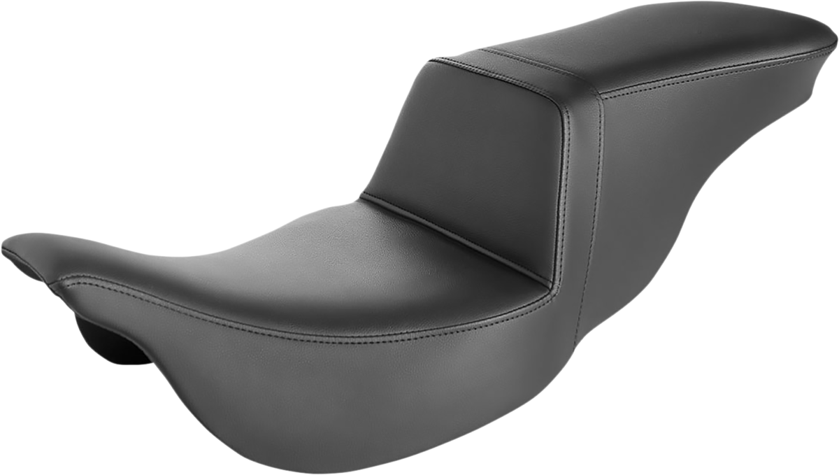 SADDLEMEN Tour Step-Up Seat - Smooth - Black - FLH '08-'23 - 808-07B-194 - PartsOutlet.com.au