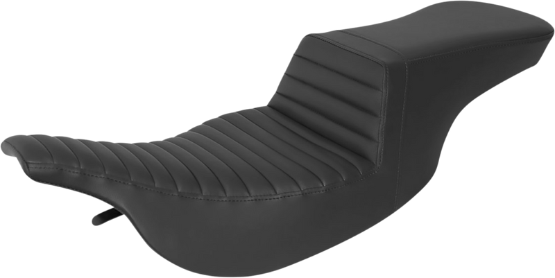 SADDLEMEN Tour Step-Up Seat - Front Tuck-n-Roll - Black - FLH '97-'07 - 897-07-191 - PartsOutlet.com.au