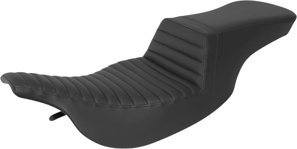 SADDLEMEN Tour Step-Up Seat - Front Tuck-n-Roll - Black - FLH '97-'07 - 897-07-191 - PartsOutlet.com.au