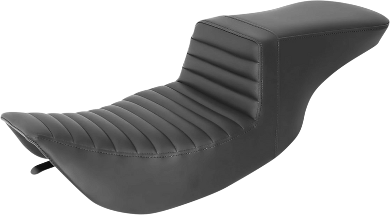 SADDLEMEN Tour Step-Up Seat - Front Tuck-n-Roll - Black - FLH '97-'07 - 897-06-191 - PartsOutlet.com.au
