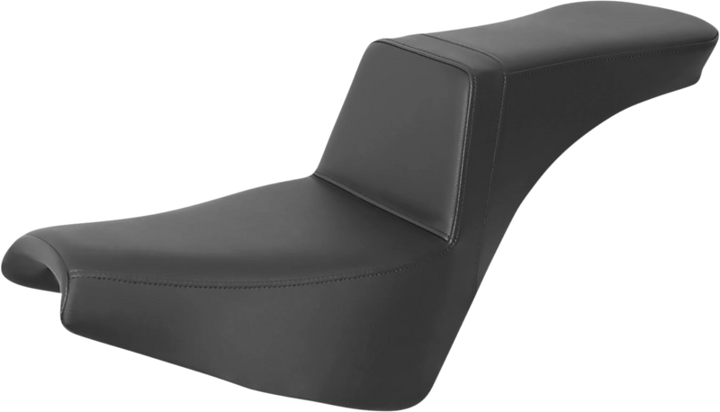 SADDLEMEN Tour Step-Up Seat - Smooth - Softail 18+ Black - 818-30-194 - PartsOutlet.com.au