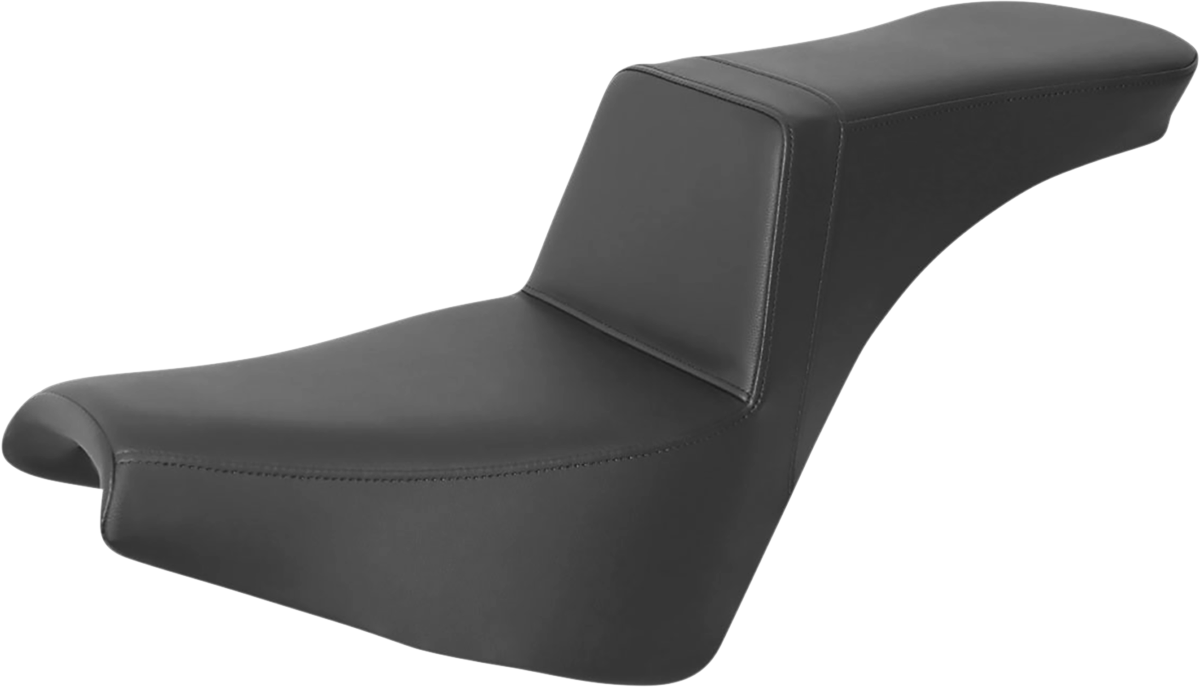 SADDLEMEN Tour Step-Up Seat - Smooth - Softail 18+ Black - 818-30-194 - PartsOutlet.com.au