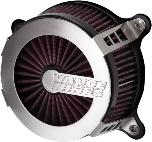 VANCE & HINES VO2 Cage Fighter Air Intake Kit - Brushed - Harley-Davidson 2017-2023 - 70366 - PartsOutlet.com.au