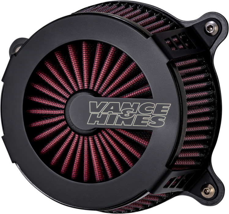 VANCE & HINES VO2 Cage Fighter Air Intake Kit - Black Contrast - Harley-Davidson 2008-2017 - 40365 - PartsOutlet.com.au