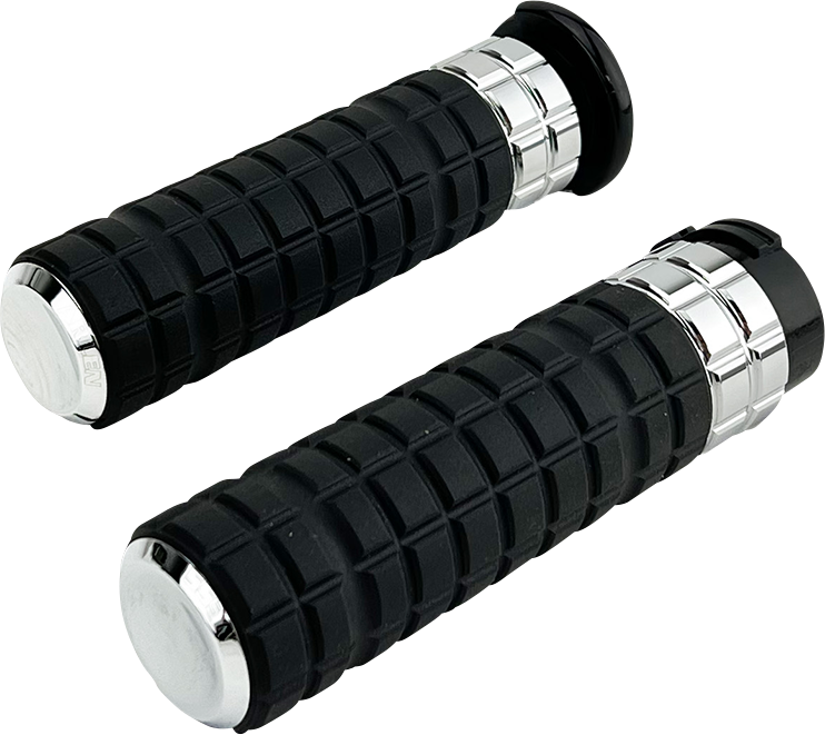 ARLEN NESS SPEEDLINER GRIPS, CHROME - FLY-BY-WIRE (FBW) - 500-003 - PartsOutlet.com.au