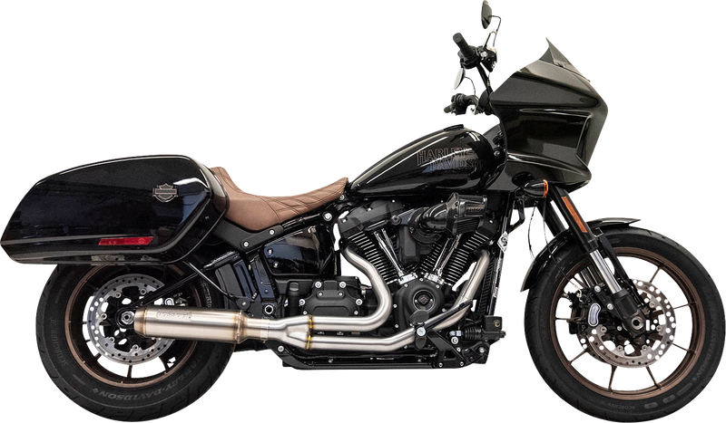 BASSANI XHAUST Road Rage Stainless 2-into-1 Exhaust System - Super Bike Muffler - '18-'22 Softail - 1S78SS - PartsOutlet.com.au