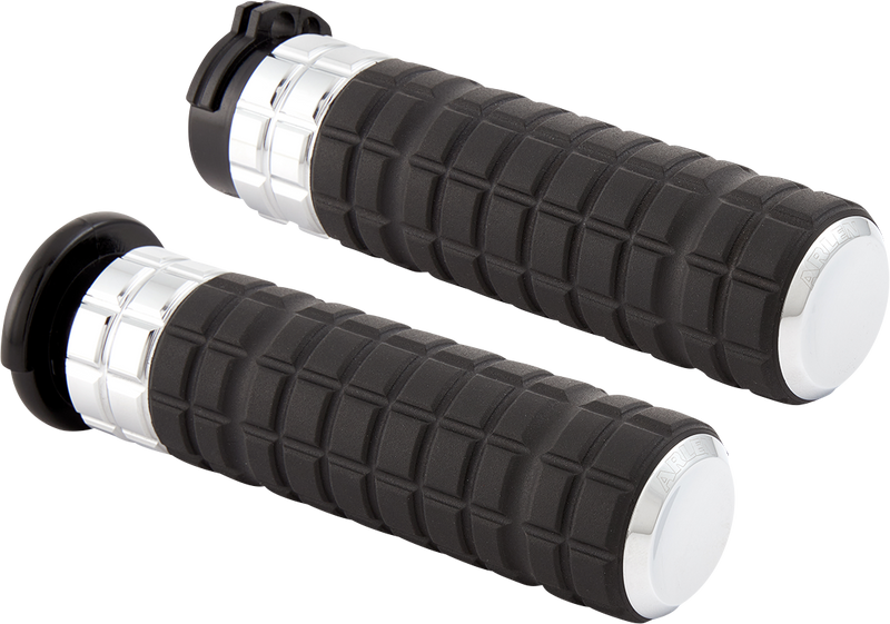 ARLEN NESS SPEEDLINER GRIPS, CHROME - FLY-BY-WIRE (FBW) - 500-003 - PartsOutlet.com.au