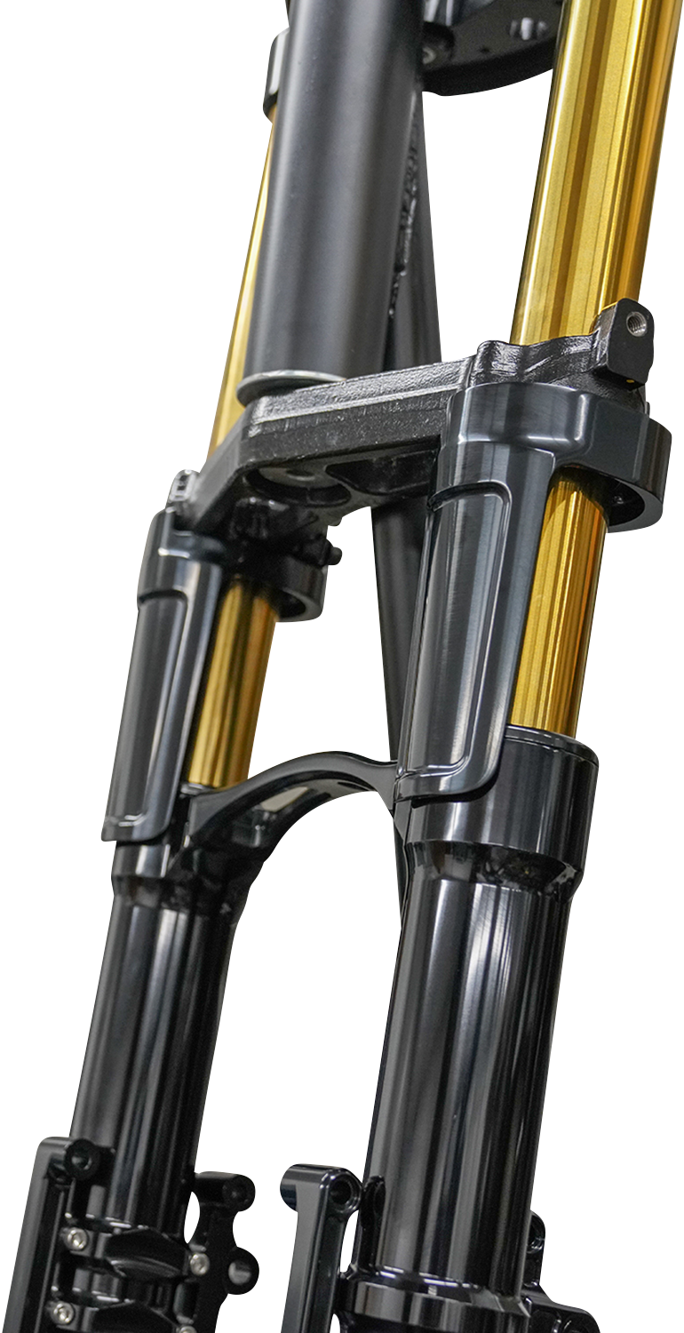 ARLEN NESS GOLD & BLACK 49MM FORK TUBES, FLT '17-'24 - GOLD - FACTORY (22-7/8") - 121-000