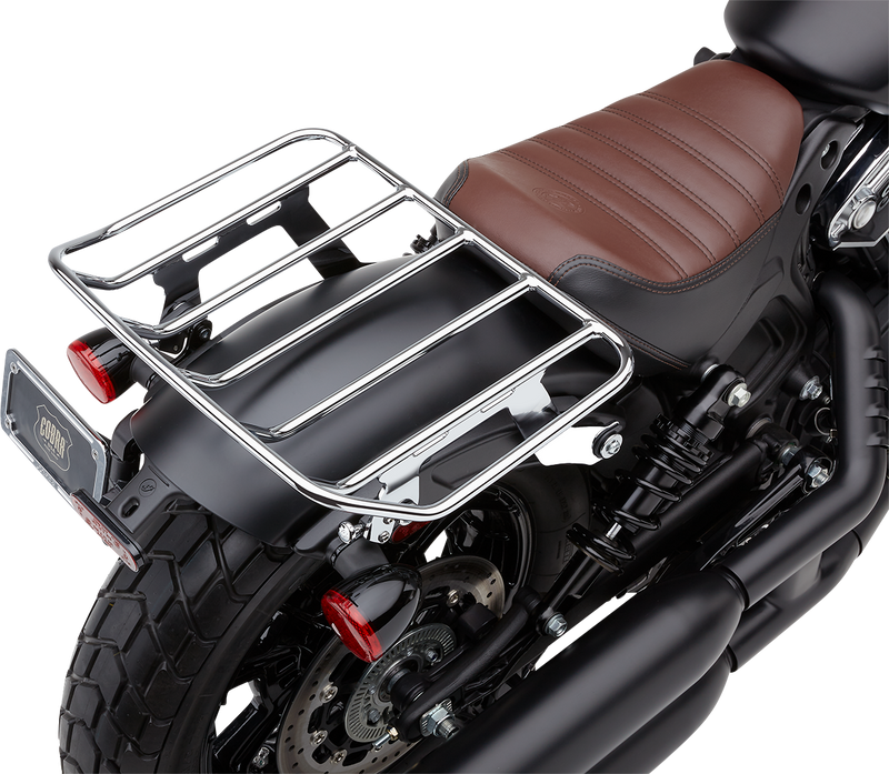 COBRA Detachable Luggage Rack - Indian '18-'22 - Chrome 502-2605 - PartsOutlet.com.au