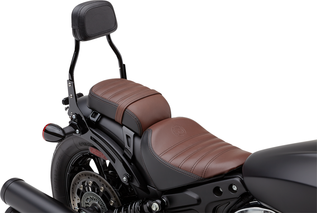 COBRA Detachable Backrest - Mini - Black - Indian '18-'22 Bobber 502-2015B - PartsOutlet.com.au