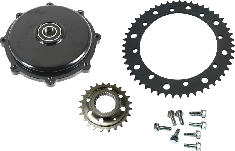 DRAG SPECIALTIES Conversion Sprocket Kit - Black - Harley-Davidson '17-'23 - 201409 - PartsOutlet.com.au