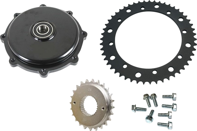 DRAG SPECIALTIES Conversion Sprocket Kit - Black - Harley-Davidson 2009-2016 - 201407 - PartsOutlet.com.au