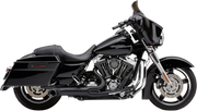 COBRA Turn Out 2-into-1 Exhaust System - '09-'16 FL Black 6270B-1 - PartsOutlet.com.au