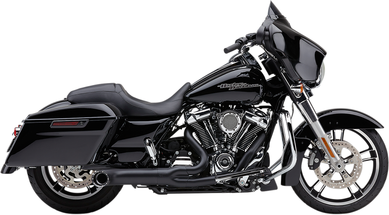 COBRA Turn Out 2-into-1 Exhaust System - '17-'22 FL Black 6271B-1 - PartsOutlet.com.au