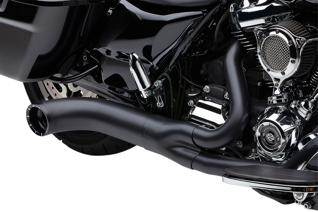 COBRA Turn Out 2-into-1 Exhaust System - '17-'22 FL Black 6271B-1 - PartsOutlet.com.au