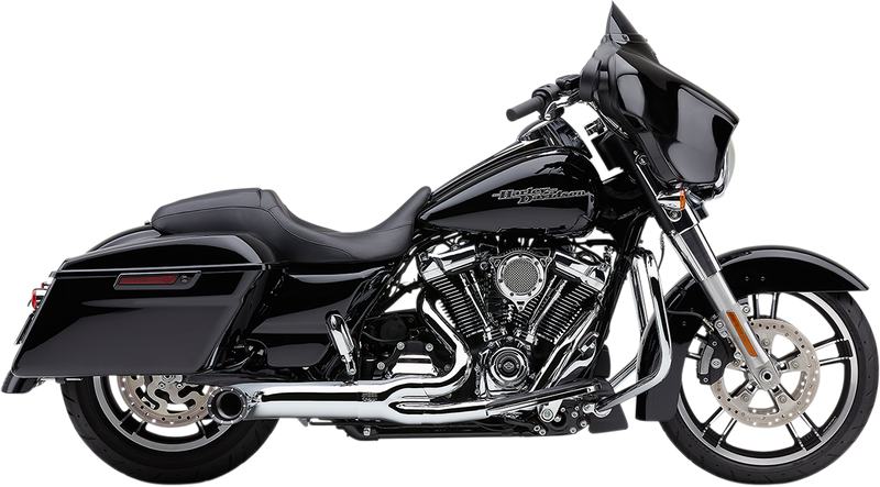 COBRA Turn Out 2-into-1 Exhaust System - '17-'22 FL Chrome 6271-1 - PartsOutlet.com.au