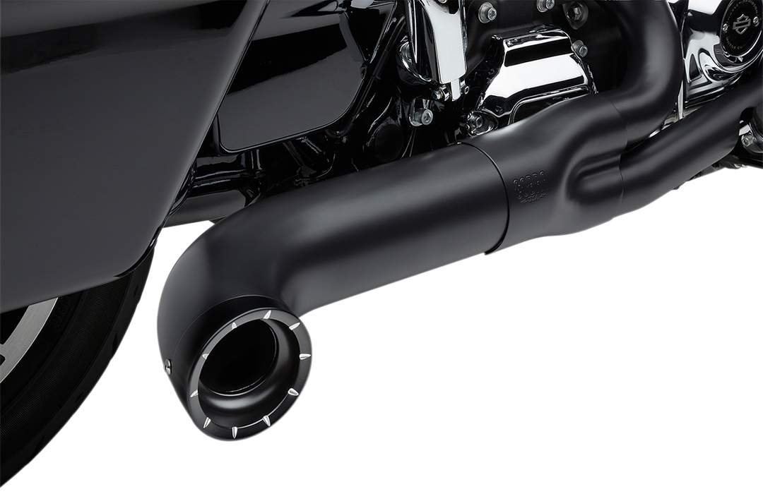 COBRA Turn Out 2-into-1 Exhaust System - '17-'22 FL Black 6271B-1 - PartsOutlet.com.au