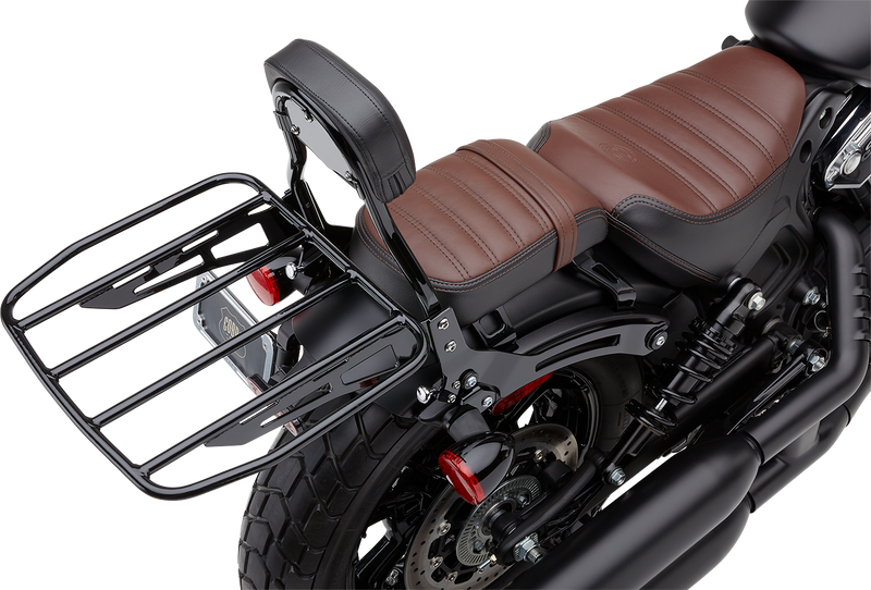 COBRA Detachable Backrest - Mini - Black - Indian 2022+ Chief - 502-2012B - PartsOutlet.com.au