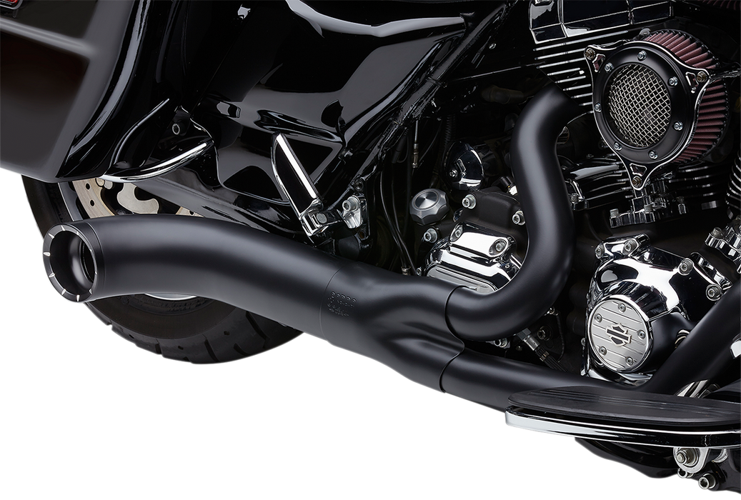 COBRA Turn Out 2-into-1 Exhaust System - '09-'16 FL Black 6270B-1 - PartsOutlet.com.au