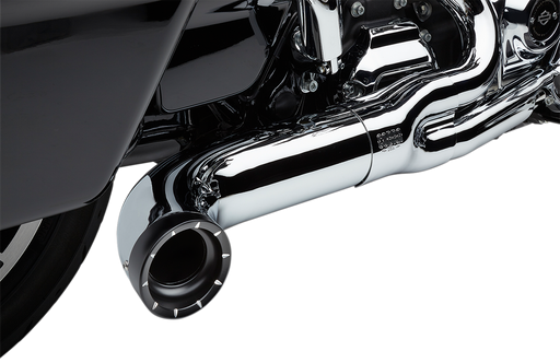 COBRA Turn Out 2-into-1 Exhaust System - '17-'22 FL Chrome 6271-1 - PartsOutlet.com.au