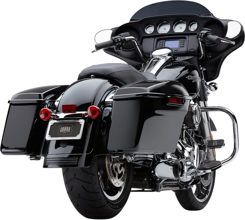 COBRA Turn Out 2-into-1 Exhaust System - '17-'22 FL Chrome 6271-1 - PartsOutlet.com.au