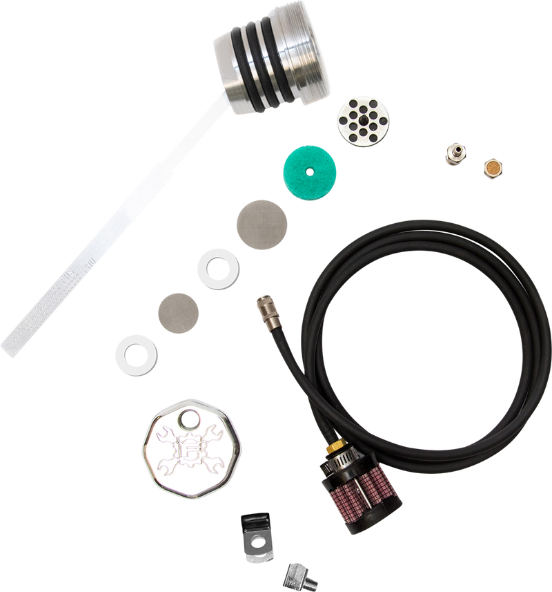 FEULING OIL PUMP CORP. Vented Dipstick - '99-'05 Polished 3093 - PartsOutlet.com.au