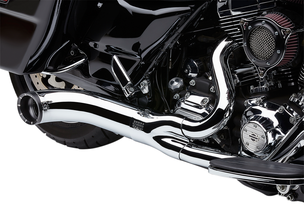 COBRA Turn Out 2-into-1 Exhaust System - '09-'16 FL Chrome 6270-1 - PartsOutlet.com.au