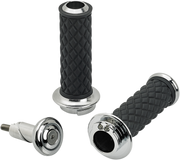 BILTWELL Grips - Alumicore - Dual Cable - Chrome 6604-105-01 - PartsOutlet.com.au