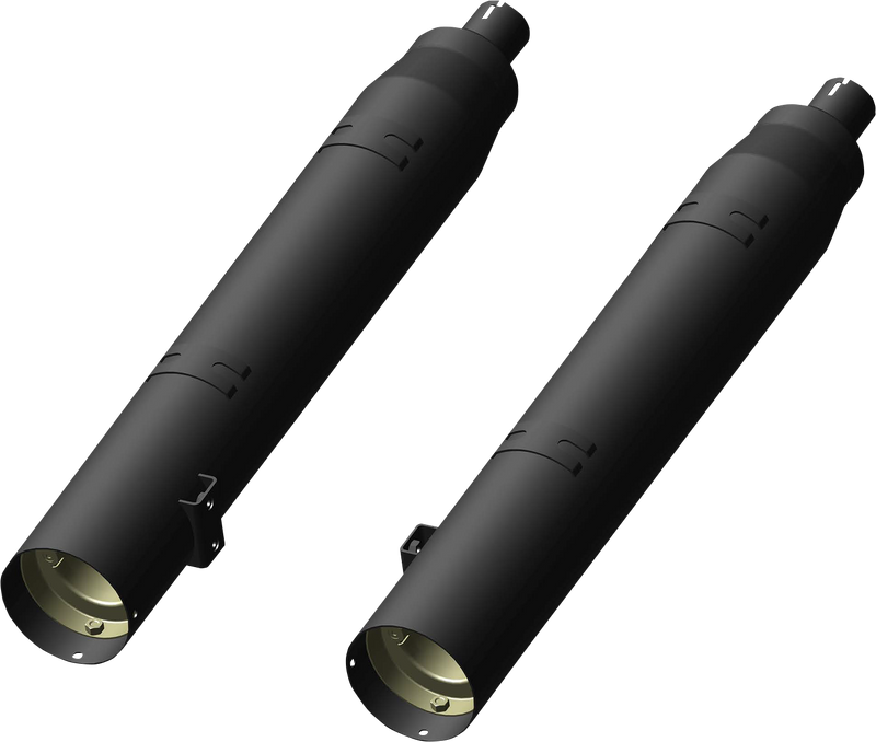 KHROME WERKS 4-1/2" War Hammer Mufflers - Indian Touring '14-'24 with saddlebags - Black - 202225