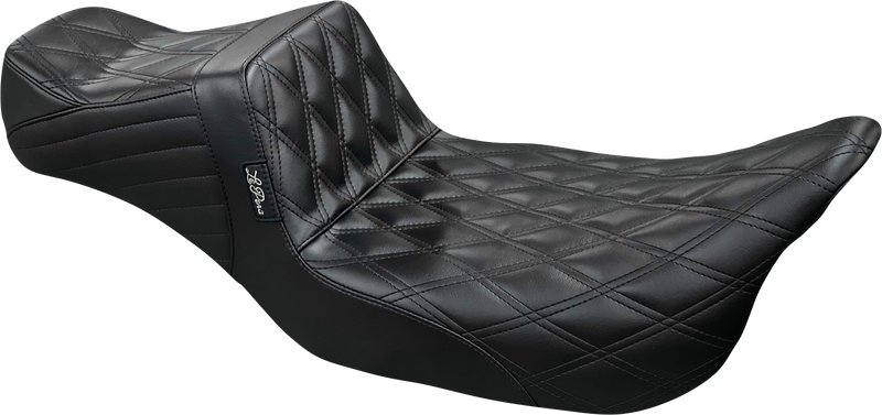 LE PERA Tailwhip Daddy Long Legs Seat - Double Diamond 08+ FL Touring - Black LK-587DLDD - PartsOutlet.com.au