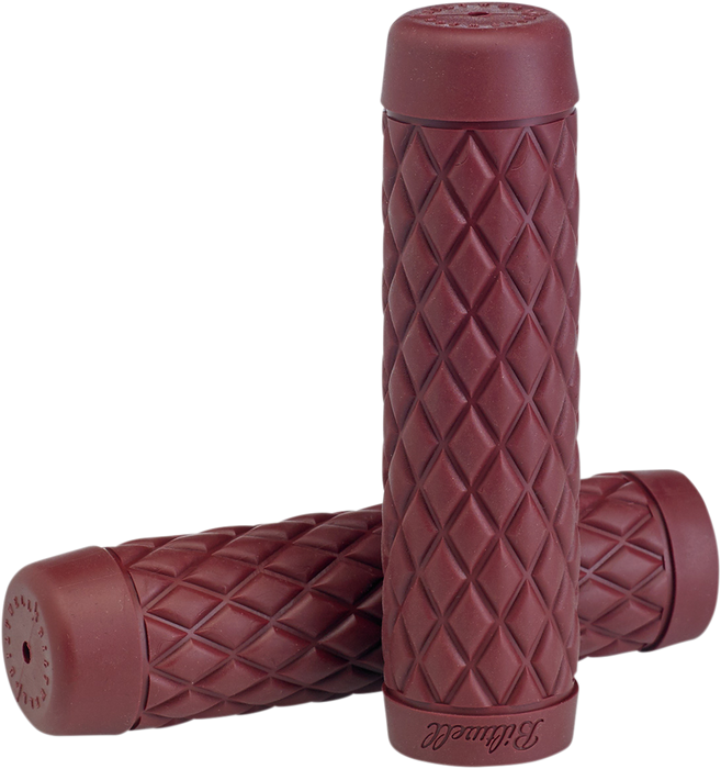 BILTWELL Grips - Torker - 1" - Oxblood 6705-0301