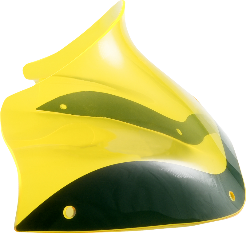 KLOCK WERKS Kolor Flare Windshield - 8" - Yellow Ice - FLTR '98-'13 - KWW-01-0624