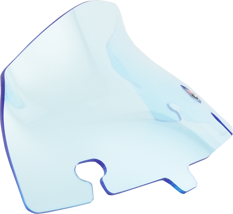KLOCK WERKS Kolor Flare Windshield - 4" - Blue Ice - FLH '14-'25 - KWW-01-0652