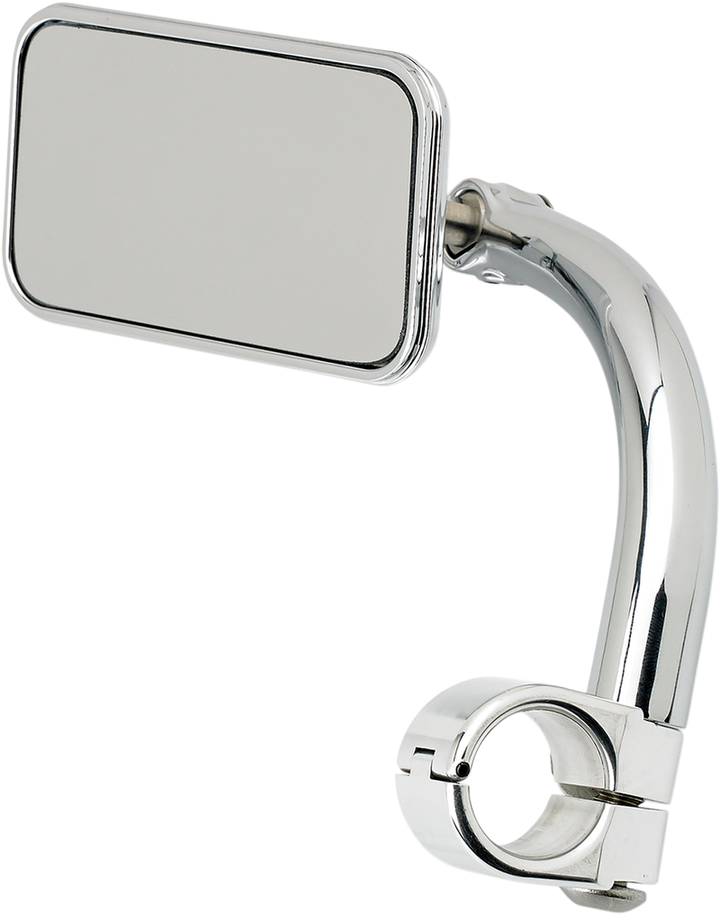 BILTWELL Rectangular Clamp-On Mirror - 1" - Chrome 6502-201-501