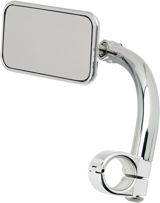 BILTWELL Rectangular Clamp-On Mirror - 1" - Chrome 6502-201-501