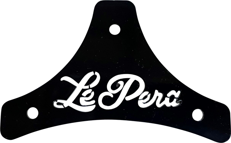 LE PERA Sissy Bar Plate - Dead End - Scroll - Black H-SB SCROLL - PartsOutlet.com.au