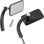 BILTWELL Rectangular Mirrors - Black - Pair - 6502-200-102 - PartsOutlet.com.au