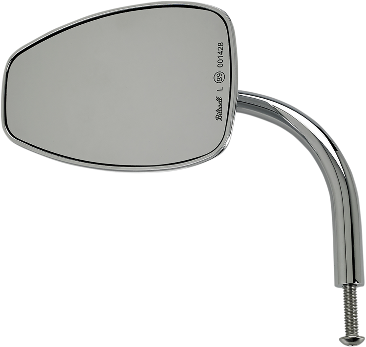BILTWELL Mirror - Tear Drop - Chrome - Single - 6504-400-531