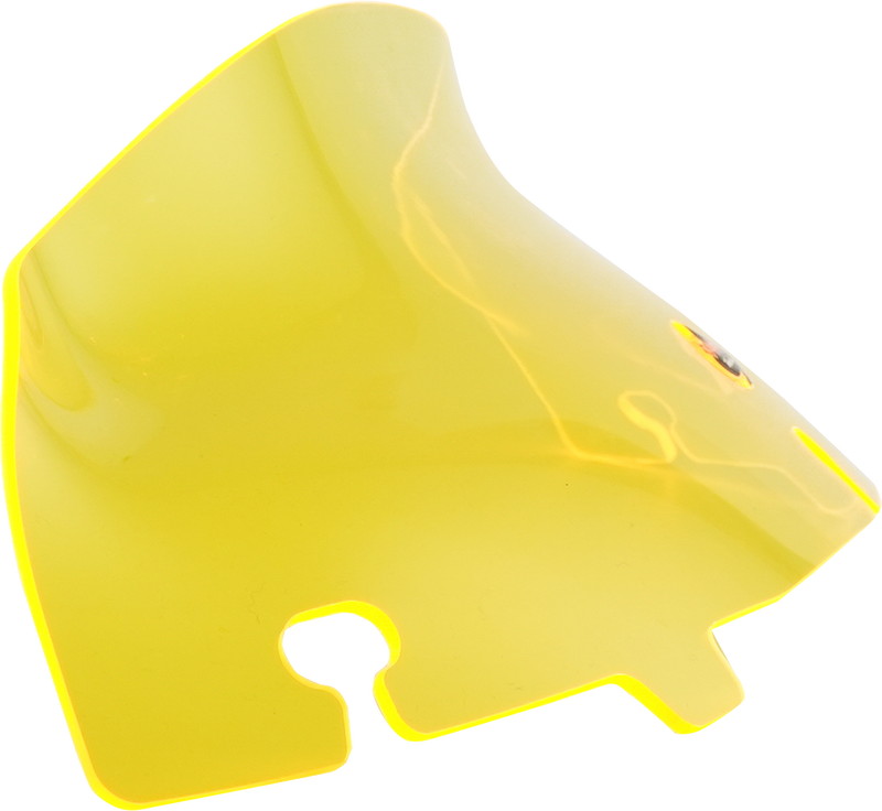 KLOCK WERKS Kolor Flare Windshield - 4" - Yellow Ice - FLH '14-'25 - KWW-01-0649