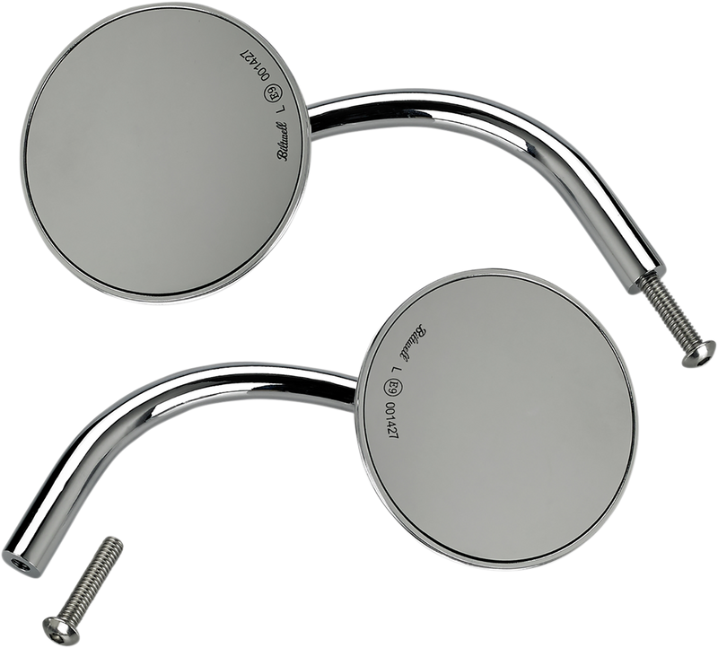 BILTWELL Mirror - Round - Chrome - Pair - 6503-400-532 - PartsOutlet.com.au